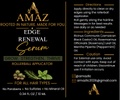 AMAZ Edge Renewal Serum promotional image showing before and after results